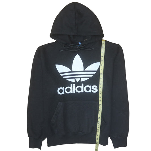 Adidas Mens Black Pullover Hoodie M Graphic Sportswear