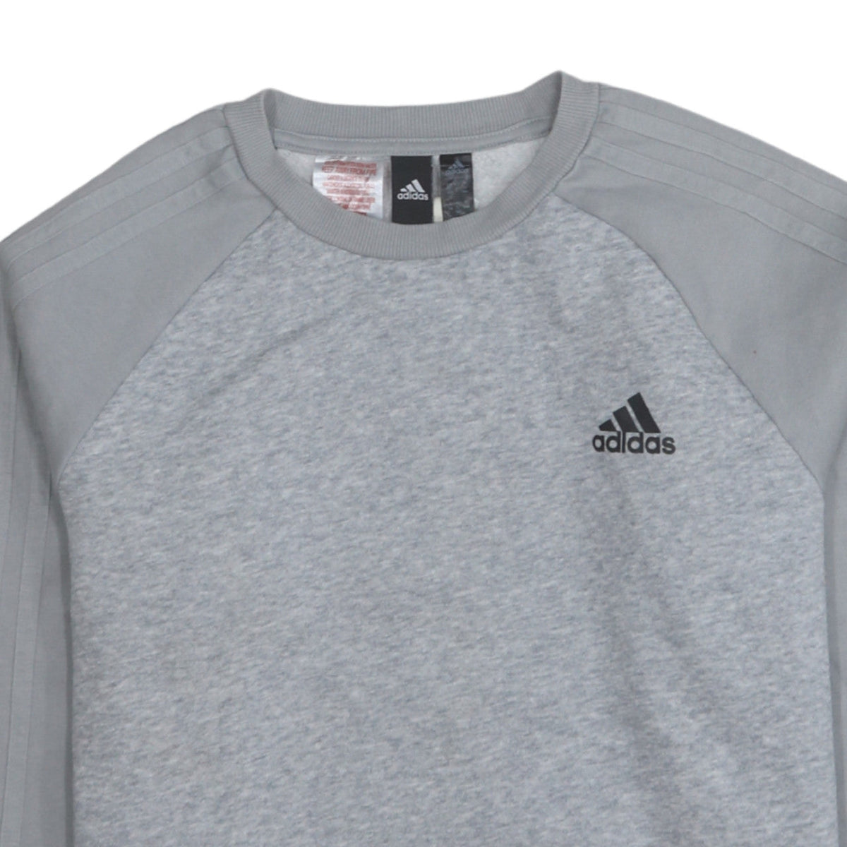 Additional view of Adidas boys’ grey pullover sweatshirt 13-14 years crew neck fleece jumper