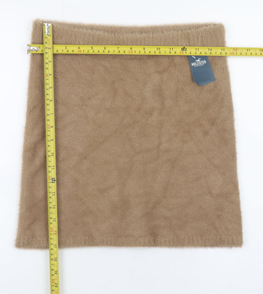 Hollister Women's Beige Ultra High-Rise Mini Skirt Size M