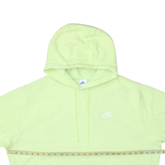 Nike Men's Yellow XL Pullover Hoodie with Logo Pocket