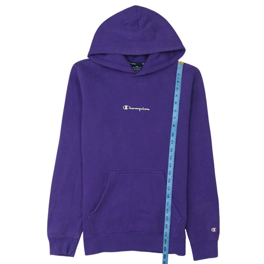 Champion Men's Purple Pullover Hoodie Medium Logo Sportswear