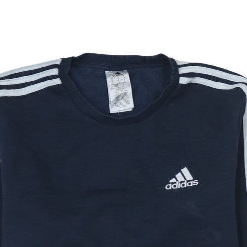 Additional view of Adidas Men's Blue Pullover Sweatshirt Small Regular Fit