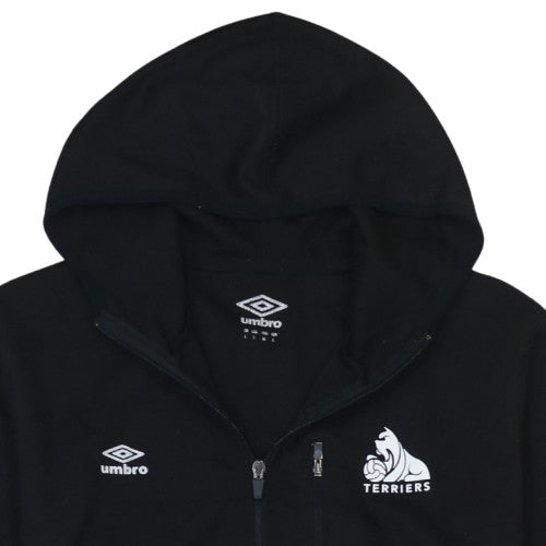 Umbro Mens Black Full Zip Hoodie Sweatshirt L Sports Football