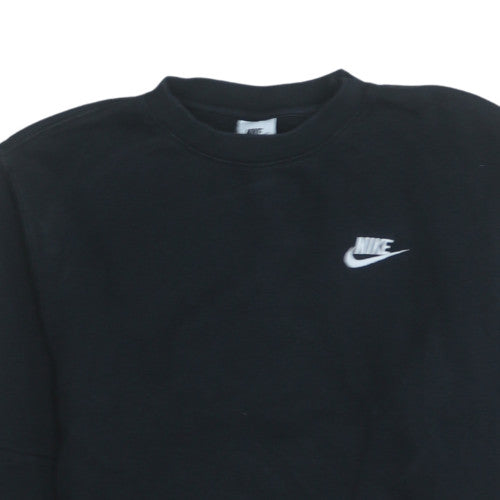 Nike Men's Black XS Pullover Sweatshirt Crew Neck Fleece