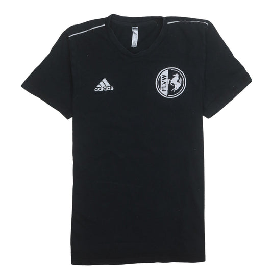 Adidas Men Black Sports T-Shirt M Short Sleeve Crew Neck