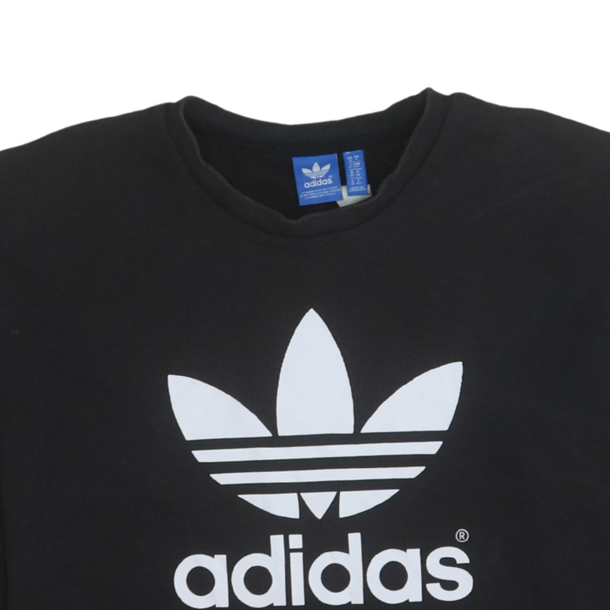 Additional view of Adidas women’s black, size UK 10, crew neck pullover sweatshirt