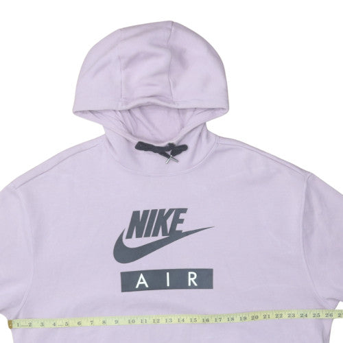 Nike Women’s Lilac Hoodie L Pullover Cotton Blend Logo Print