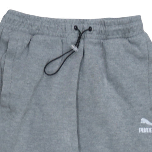 Additional view of Puma Men's Grey Jogger Sweatpants Small Elastic Waist Cuffed