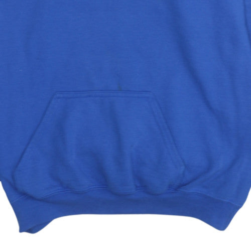 Gildan Men’s Blue XL Pullover Hoodie Surf Graphic Heavyweight