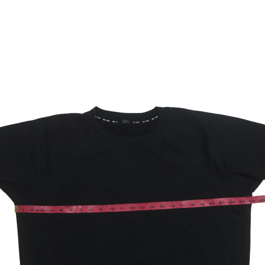 DKNY Sport Women's Black Cotton Blend Crew Neck Pullover Sweatshirt Size M