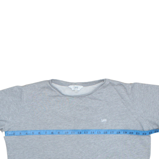 Lee Mens Grey Regular Fit Crew Neck Sweatshirt L