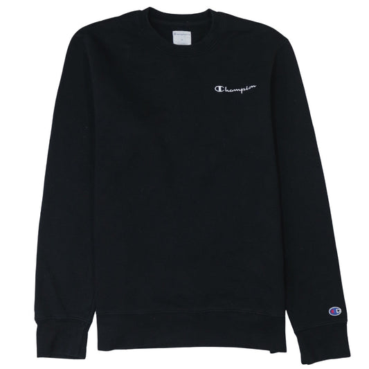 Champion Men's Black Crew Neck Pullover Sweatshirt Size M