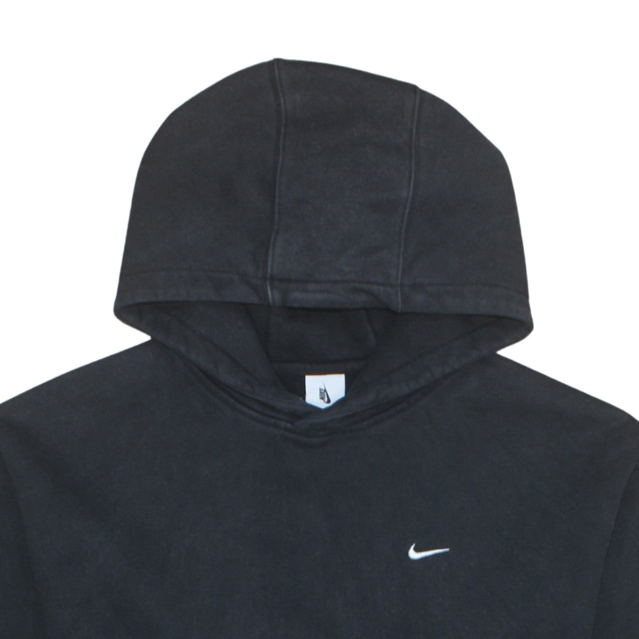 Nike Men's Black Pullover Hoodie Size L Regular Fit Logo Sweatshirt