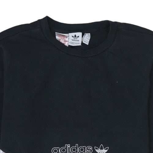 Additional view of Adidas boys’ black grey crew neck pullover sweatshirt xl 15-16 years