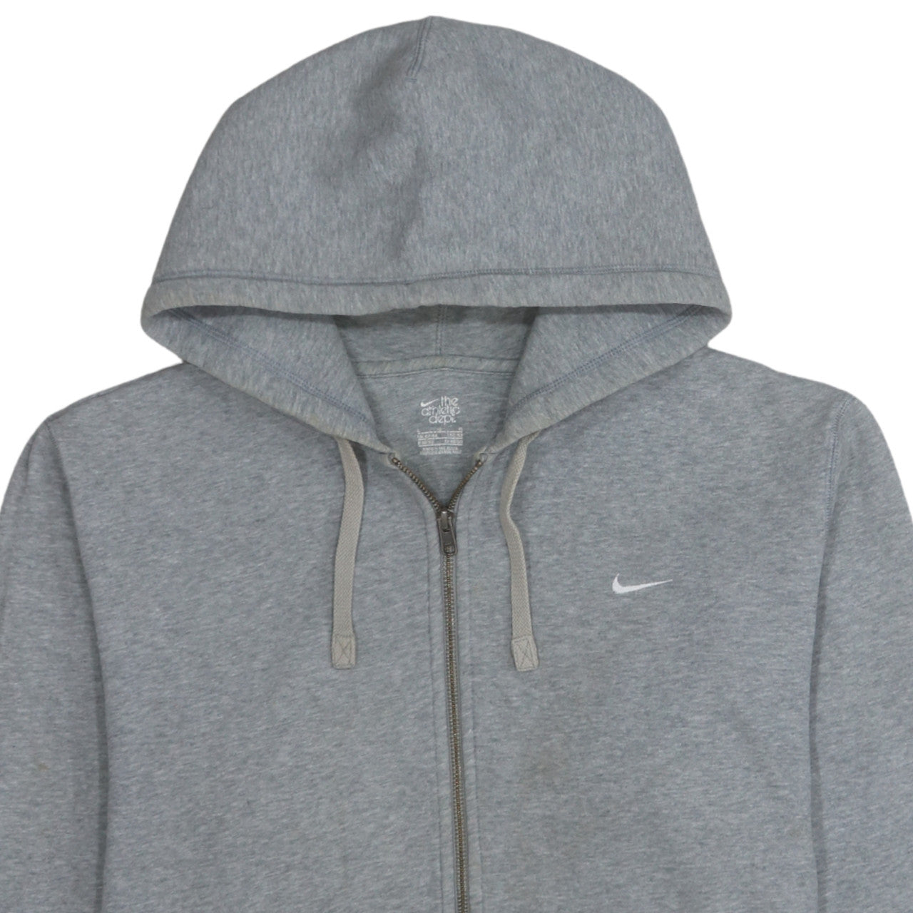 Nike Men's Grey Full Zip Hoodie L Sports Athletic Dept