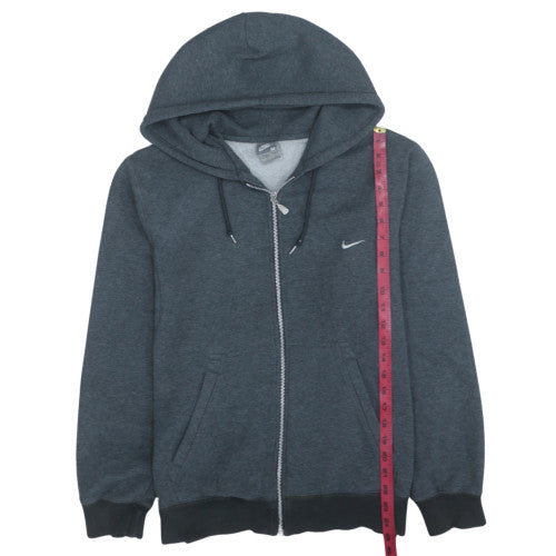 Nike Men's Grey Full Zip Hoodie Sweatshirt M Fleece Lined