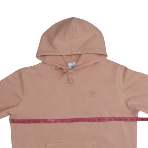 Adidas Mens Beige Pullover Fleece Hooded Sweatshirt L