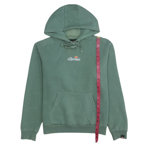 Ellesse Women's Green Pullover Hoodie UK 10 Cotton Blend Casual