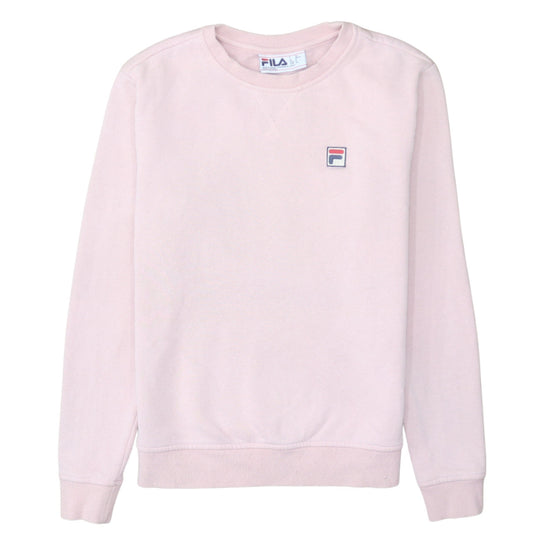 Fila Women Pink Crew Neck Pullover Sweatshirt Size Small