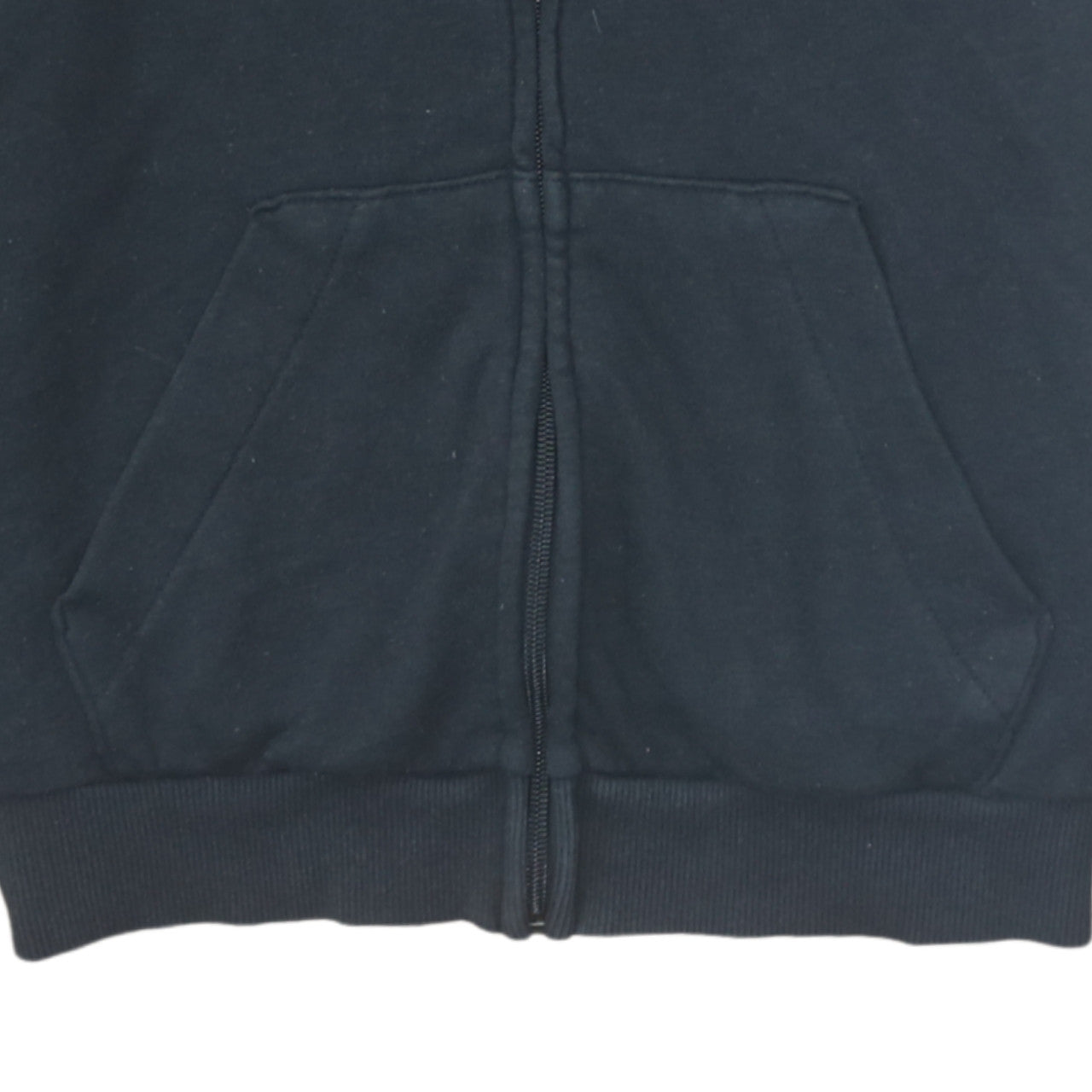 Adidas Women Black Full Zip Hoodie Size 16-18 Logo Print