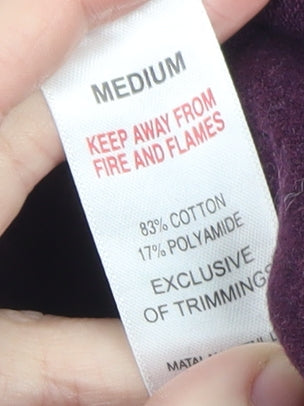 Additional view of ACW85 Women's Purple 1/2 Zip Cotton Knit Jumper Medium