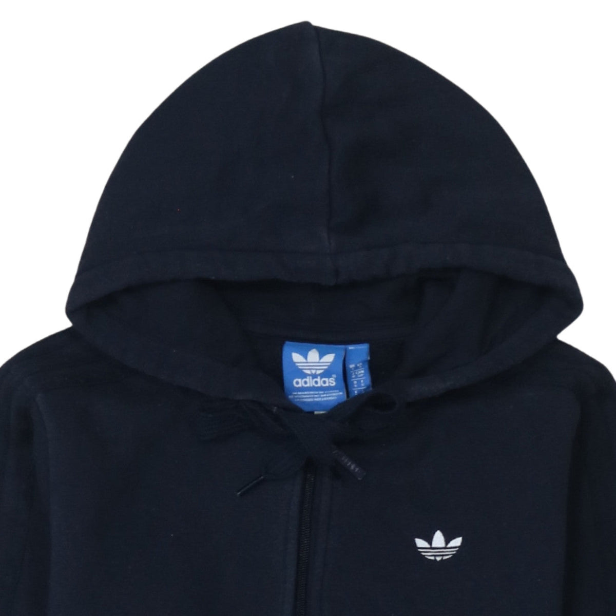 Additional view of Adidas Men's Black Full Zip Hoodie, size S, Classic Sportswear
