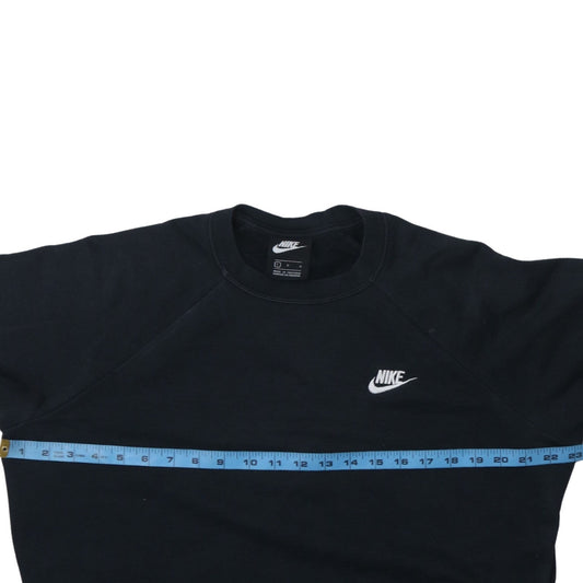 Nike Women Black Large Pullover Crew Neck Sweatshirt