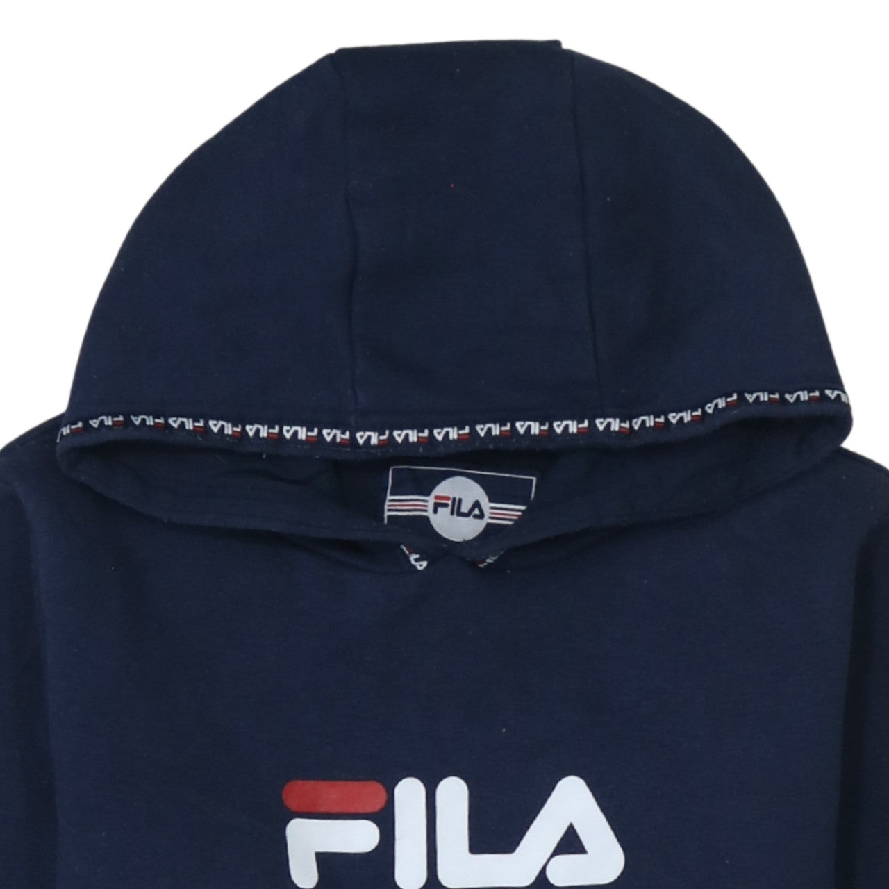 Additional view of Fila boys’ navy blue pullover hoodie 13-15 years logo design