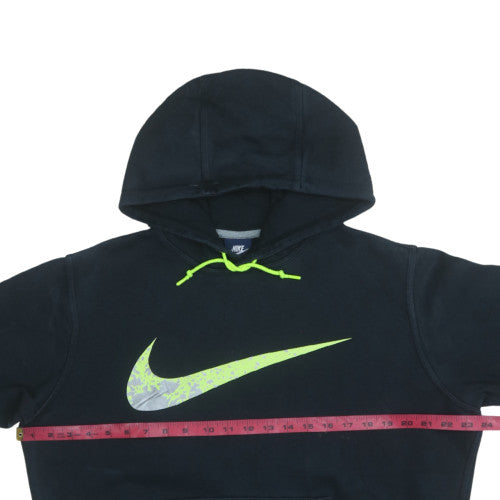 Nike Men's Black Pullover Hoodie M Fleece Sports Logo Sweatshirt