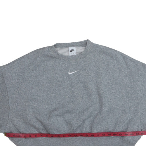 Nike Womens Grey XS Crew Neck Pullover Sweatshirt