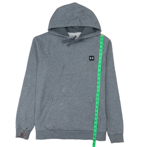 Under Armour Men Grey Pullover Hoodie L Loose Fit ColdGear