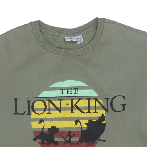 Primark Disney The Lion King Green Sweatshirt Womens L 14/16 Pullover Crew Neck