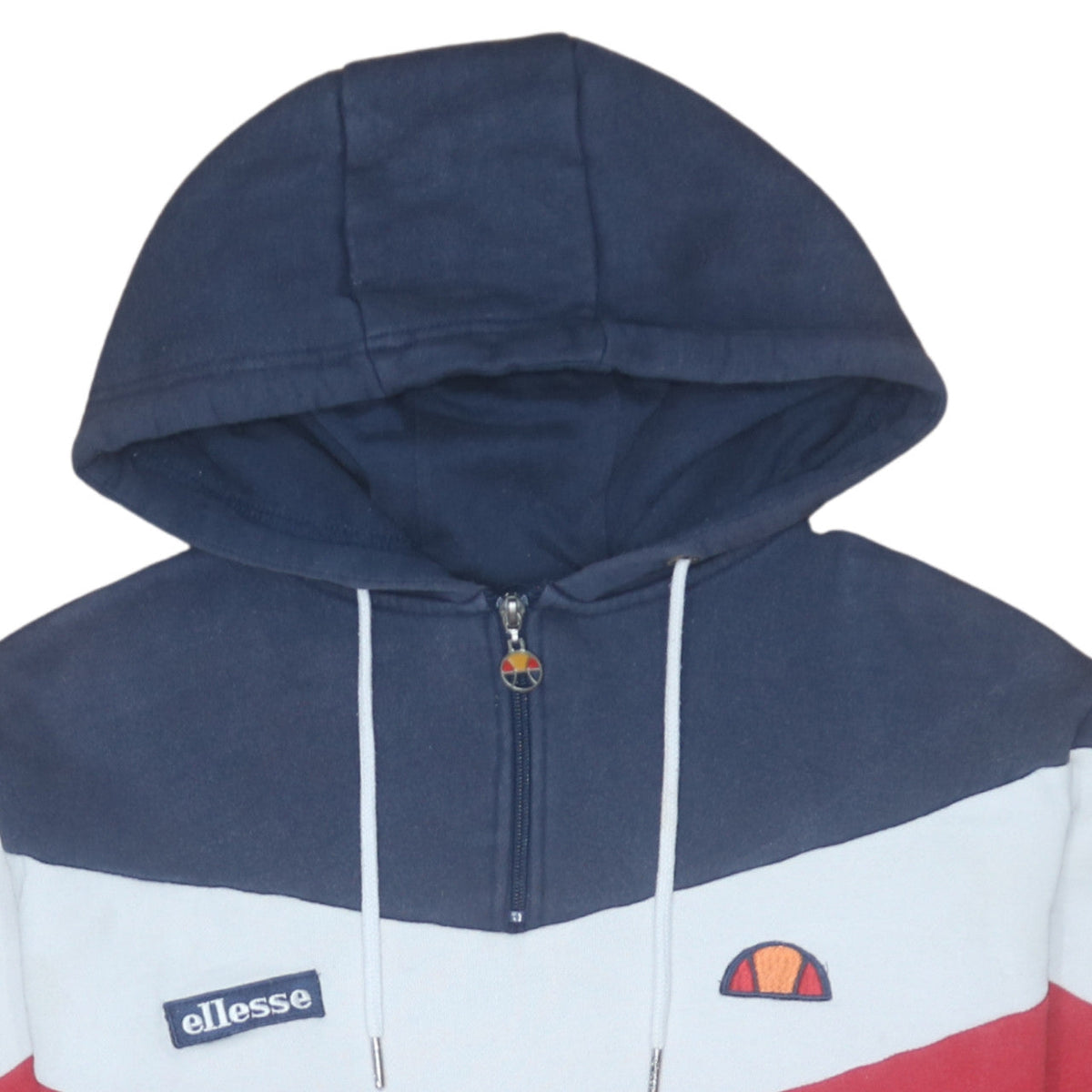 Additional view of Ellesse Men's Multicoloured 1/2 Zip Hoodie, size M, Retro Sports Style