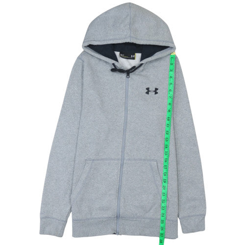 Under Armour Men's Grey Full Zip Hoodie Size S Loose Fit