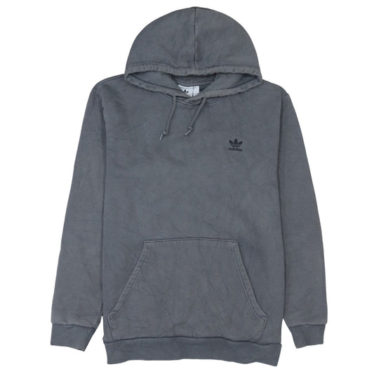 Adidas Mens Grey Pullover Hoodie L Fleece Primegreen Sportswear