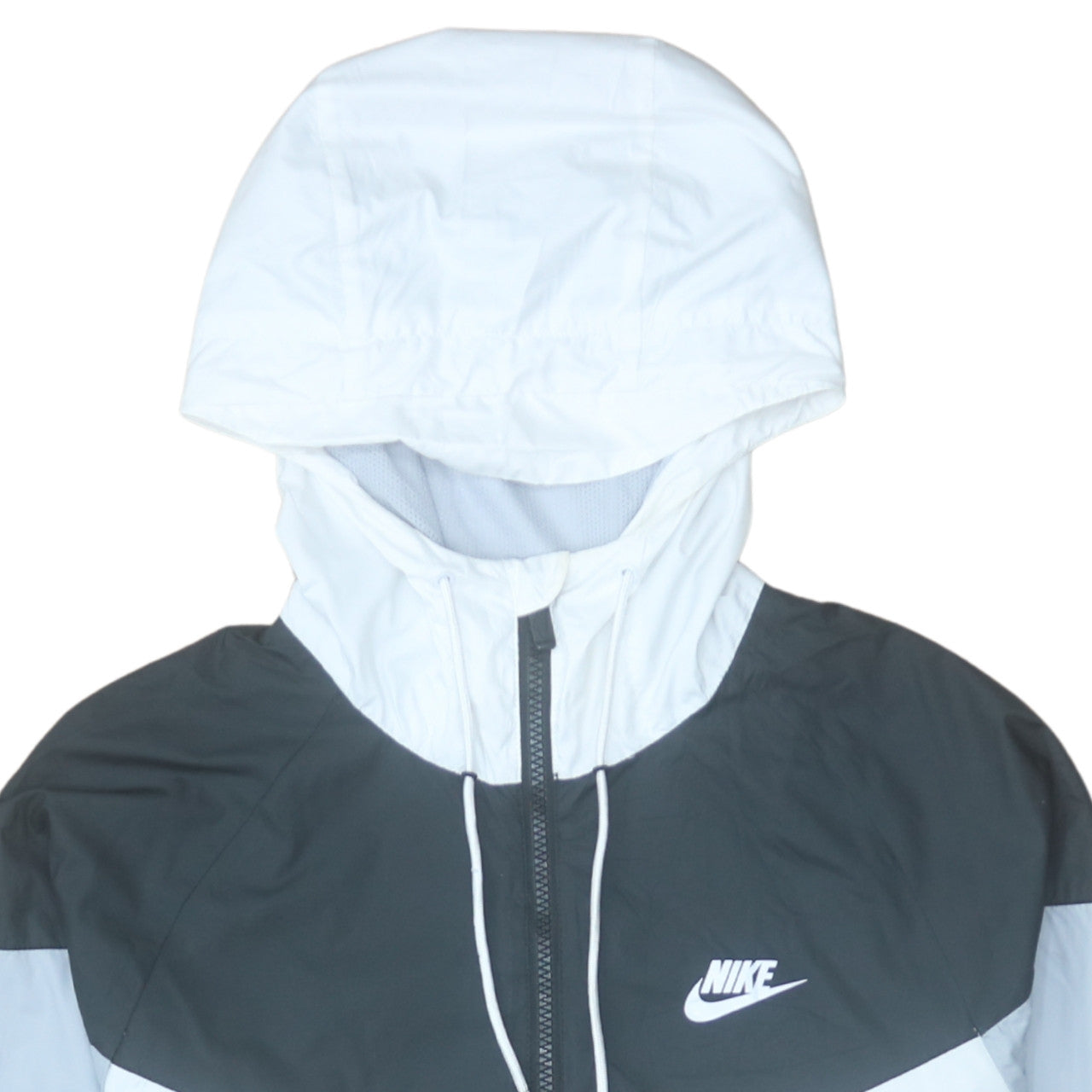 Nike Men's Grey Full Zip Hooded Sports Jacket Size S