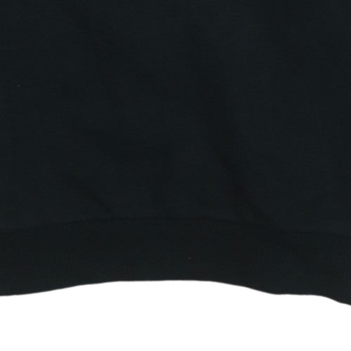 Additional view of Adidas boys’ black sportswear sweatshirt, size 14-15, years crew neck pullover