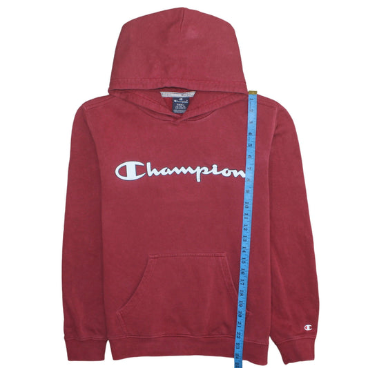 Champion Men's Red Pullover Hoodie Small Fleece Regular Fit