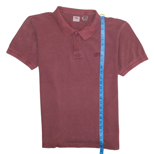 Levi's Men's Red Cotton Short Sleeve Polo Shirt XL