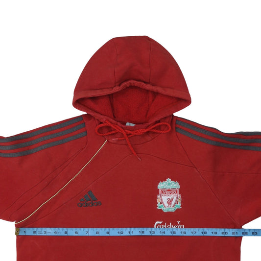 Adidas Men’s Red Liverpool FC Pullover Hoodie M Vintage Sportswear