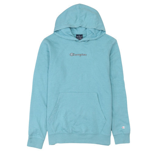 Additional front view of Champion girls’ blue pullover hoodie x-large 13-14 years cotton blend