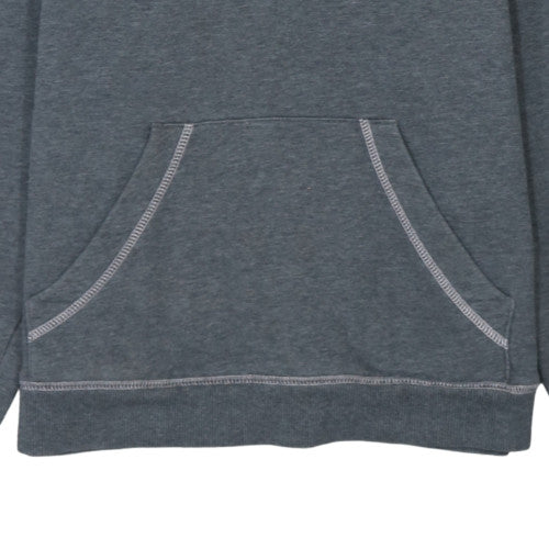 Additional view of Adidas women’s grey pullover hoodie sweatshirt, size UK 10, casual logo