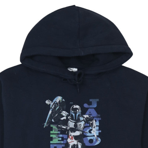 Disney Men’s Blue Graphic Pullover Hoodie - Size M - Regular Fit