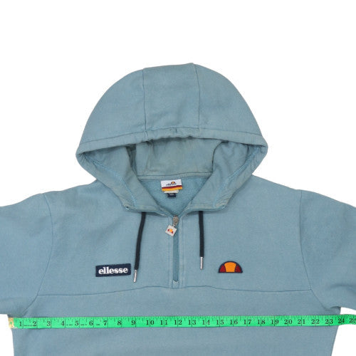 Ellesse Men's Blue XL 1/2 Zip Hoodie Sweatshirt Retro Sportswear