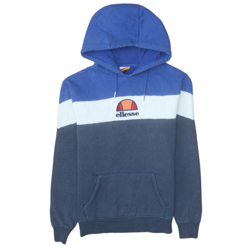 Ellesse Men's Blue Pullover Hoodie Size M Fleece Logo Sweatshirt