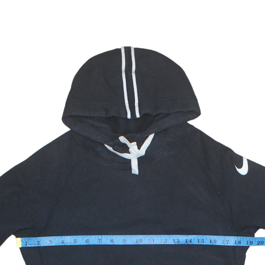 Nike Women Black Small Pullover Hoodie 100% Cotton Hooded Sweatshirt