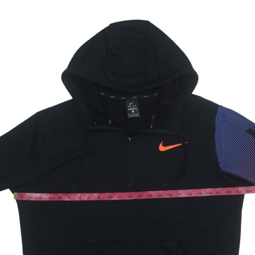 Nike Men's Black 1/2 Zip Dri-Fit Hoodie M Sportswear Sweatshirt