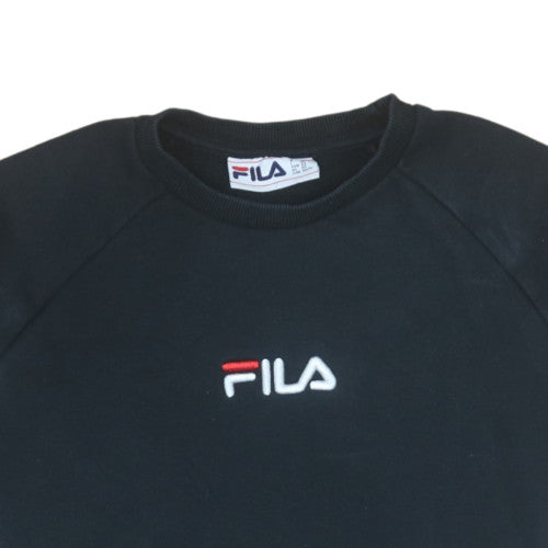 Additional view of Fila men’s black xs pullover sweatshirt crew neck fleece logo sportswear
