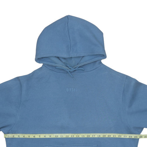 Diesel Men’s Blue Pullover Hoodie Size L Regular Fit Fleece