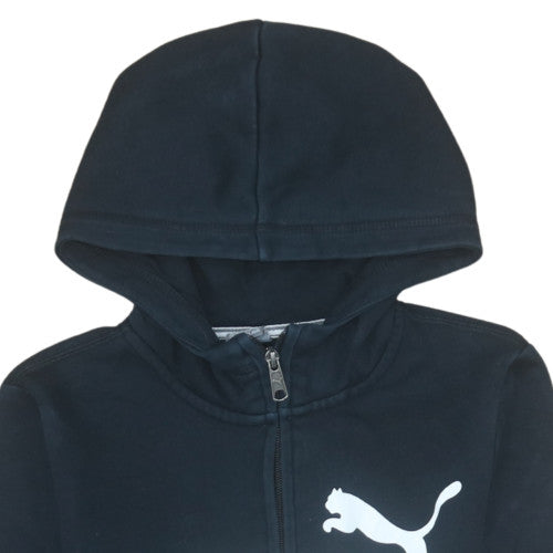 Additional view of Puma boys’ black full zip hoodie 12 years hooded sweatshirt